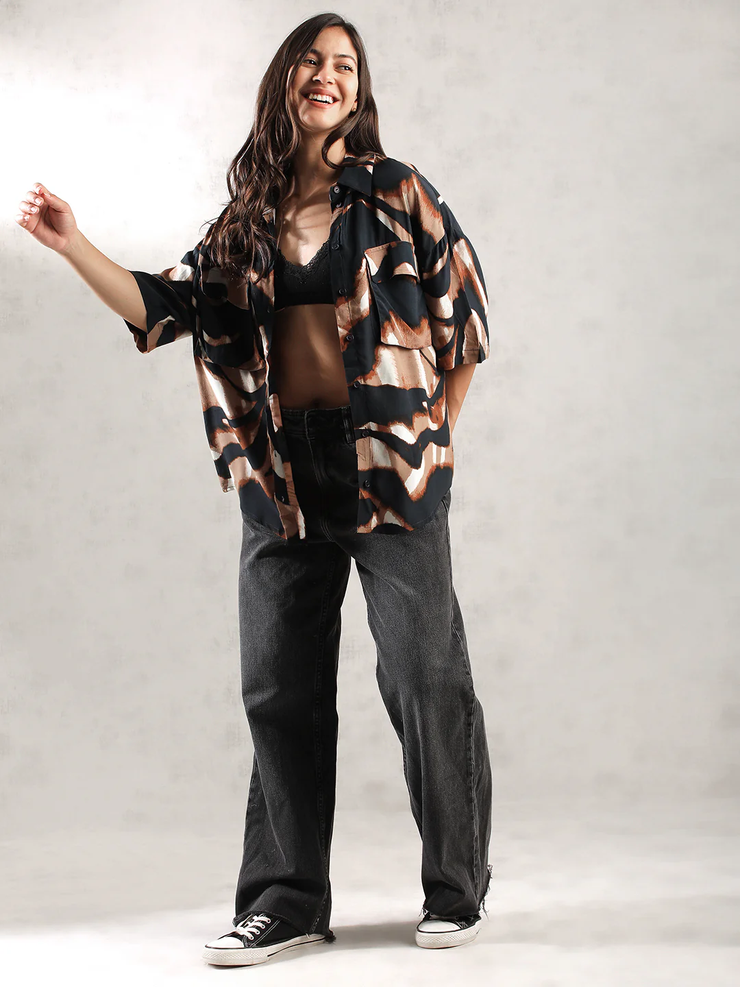Women Brown Comfort Fit Shirt - Image 5