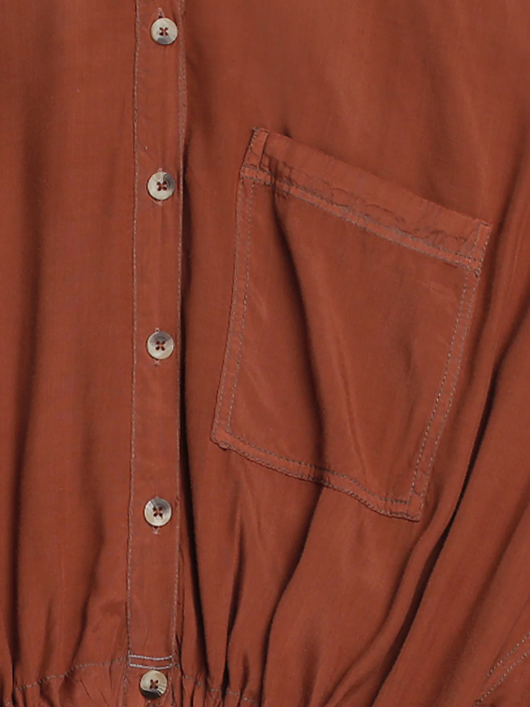 Women Brown Super Cool Oversize Top - Image 8