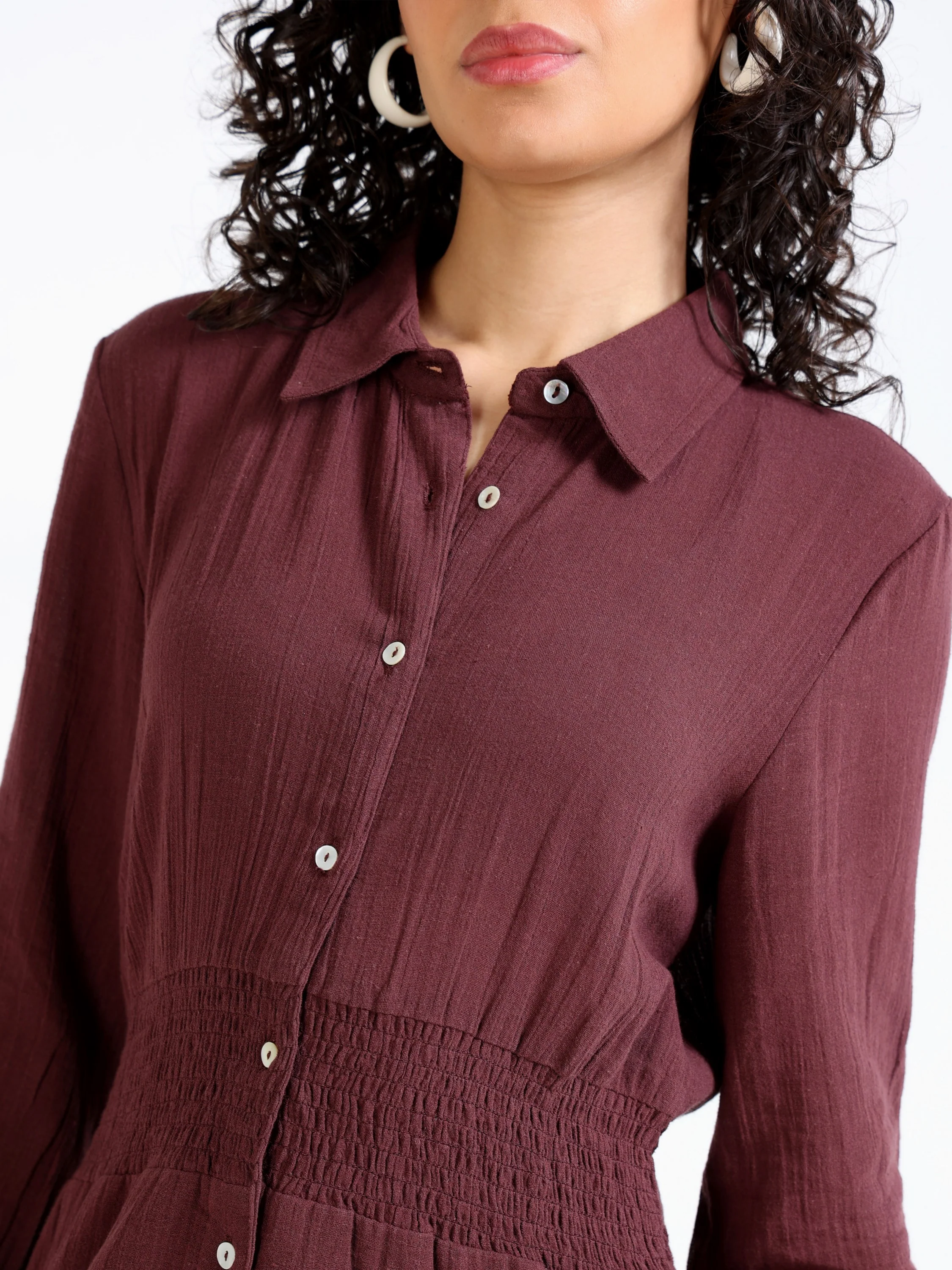 Women Button Down Maxi Dress - Image 6
