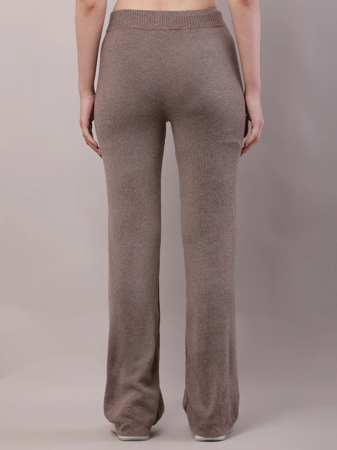Women Brown Polyester Fleece Warm Trouser - Image 4