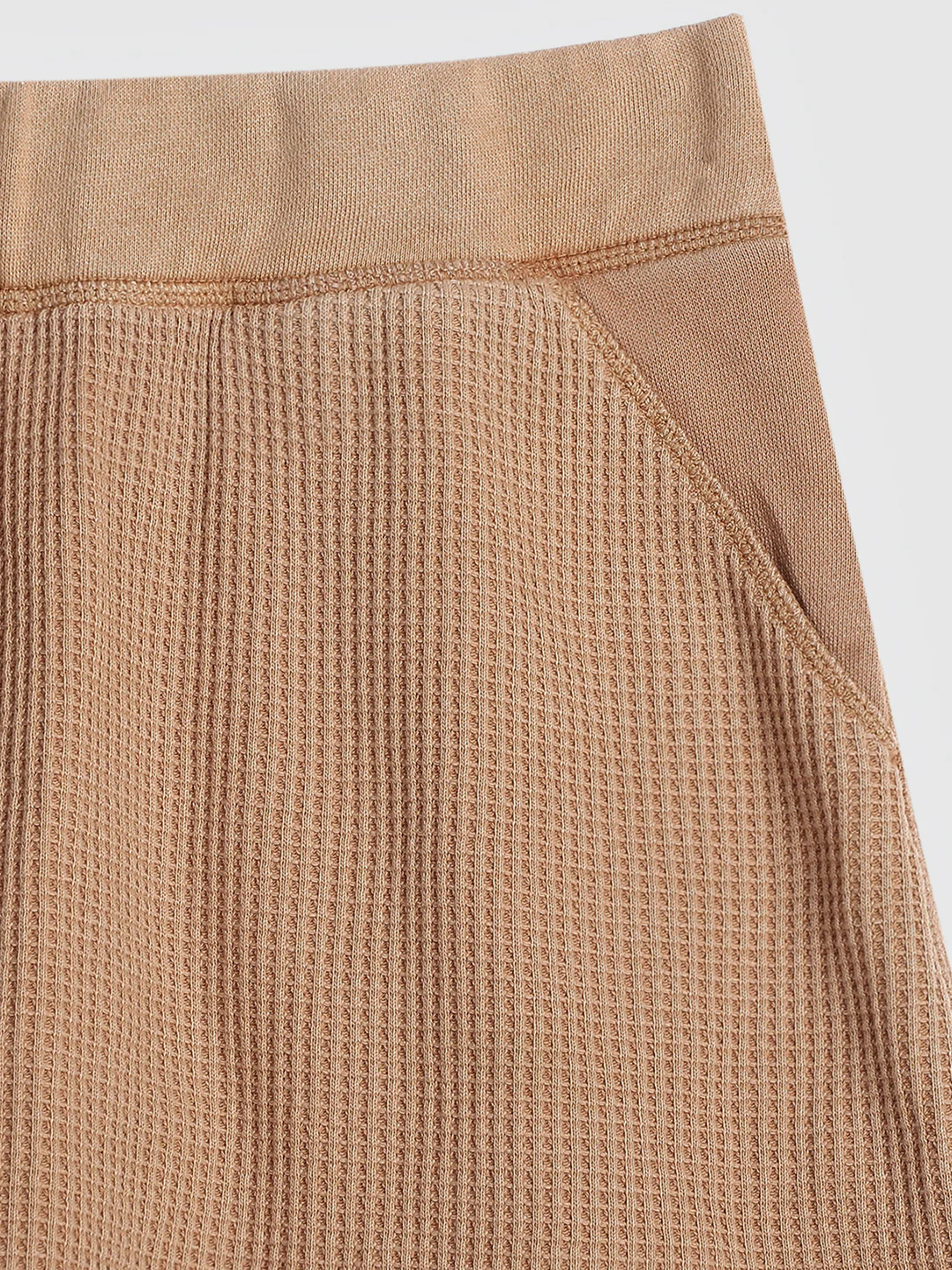 Women Brown Waffle Textured Skirt - Image 8