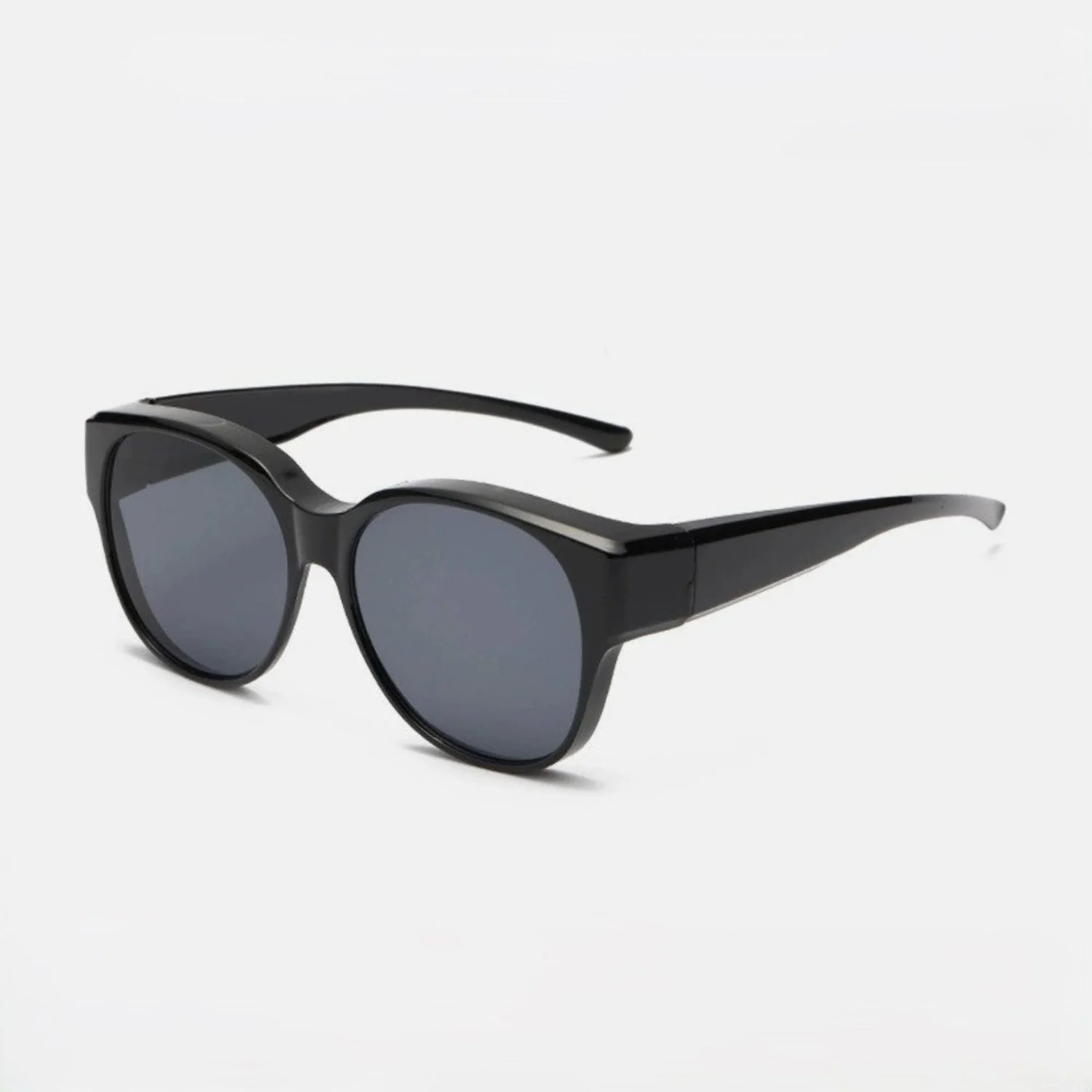 Women Classic Black Round Sunglasses - Image 3