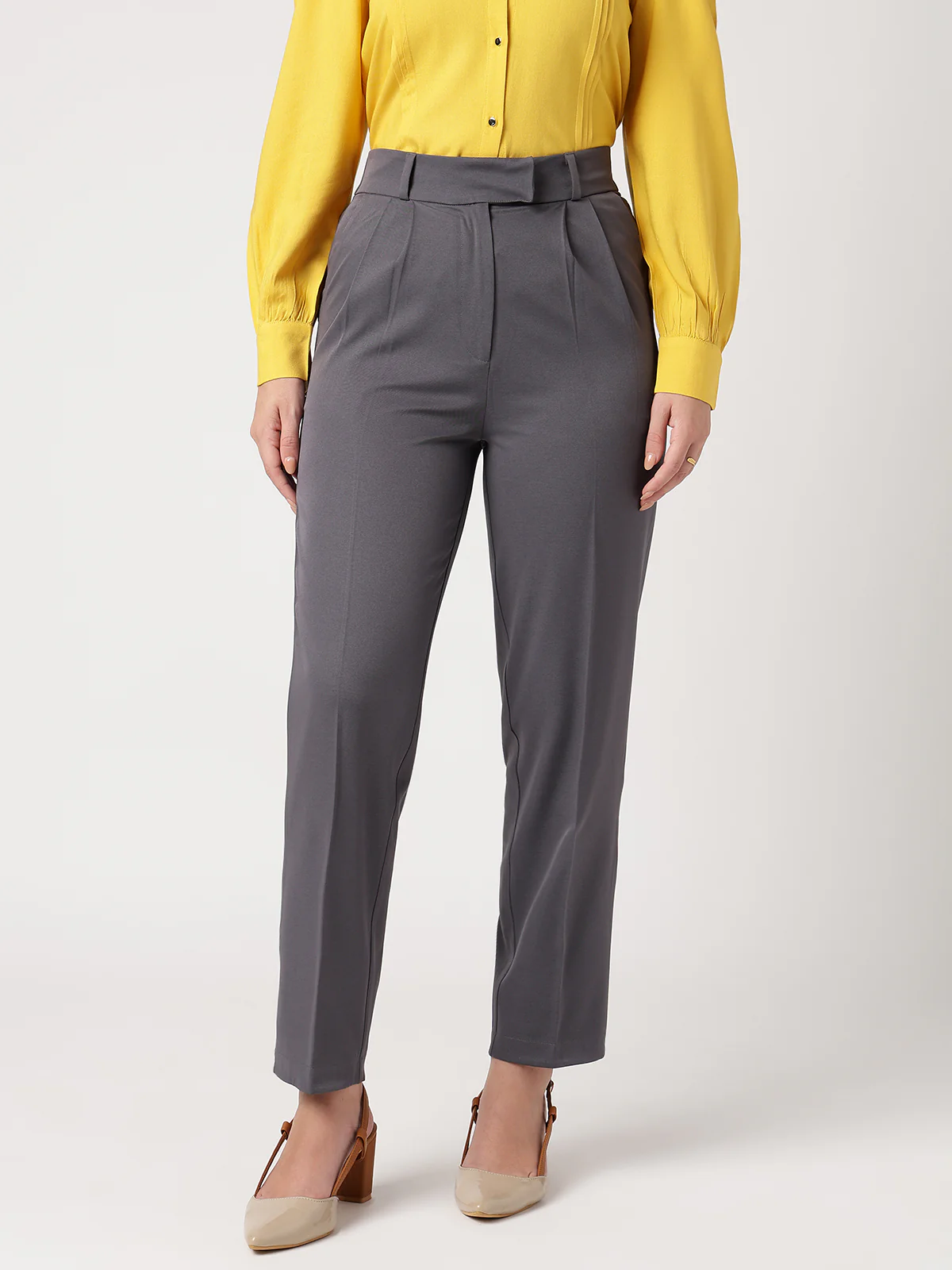Women Classic Grey Trousers