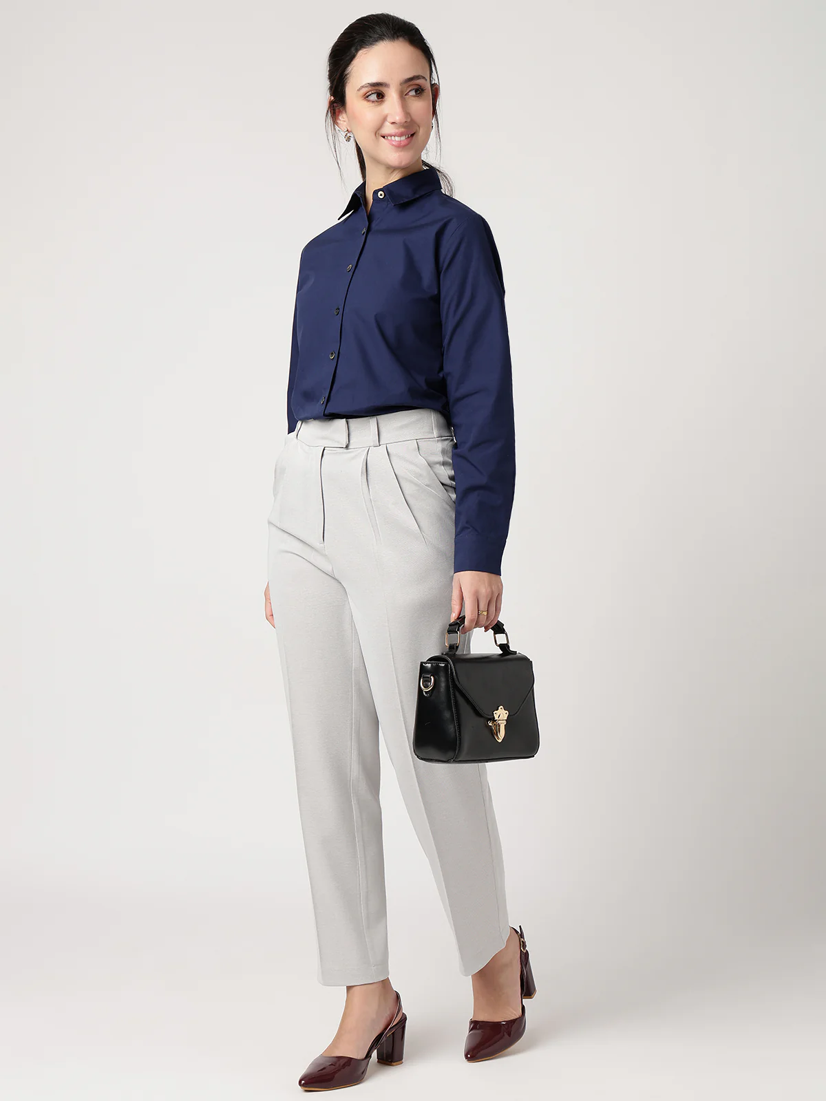 Women Classic White Trousers - Image 4