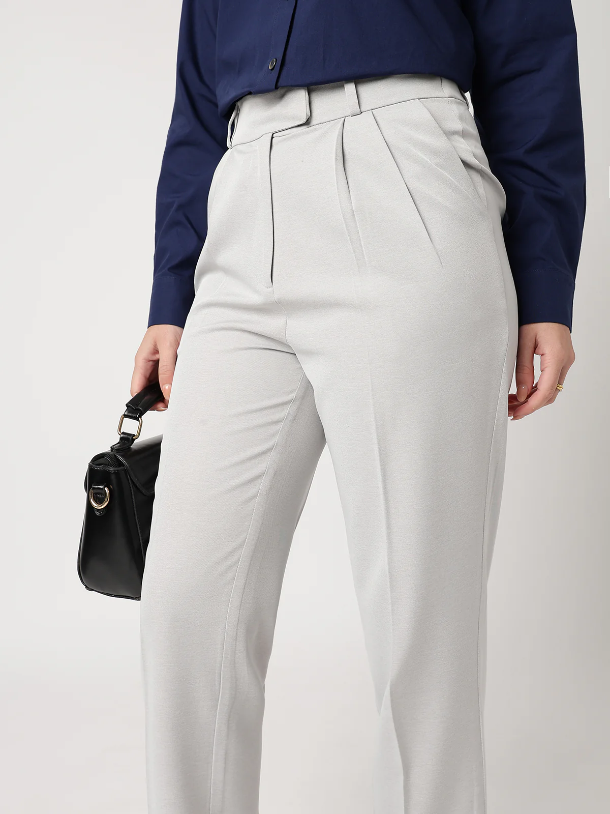 Women Classic White Trousers - Image 5