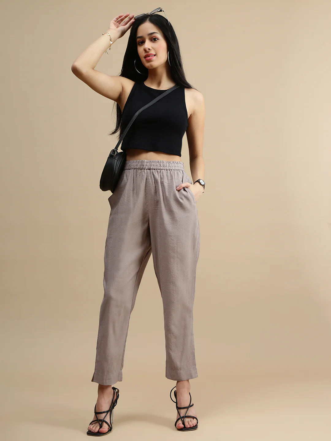 Women Copper Festive Pants - Image 4