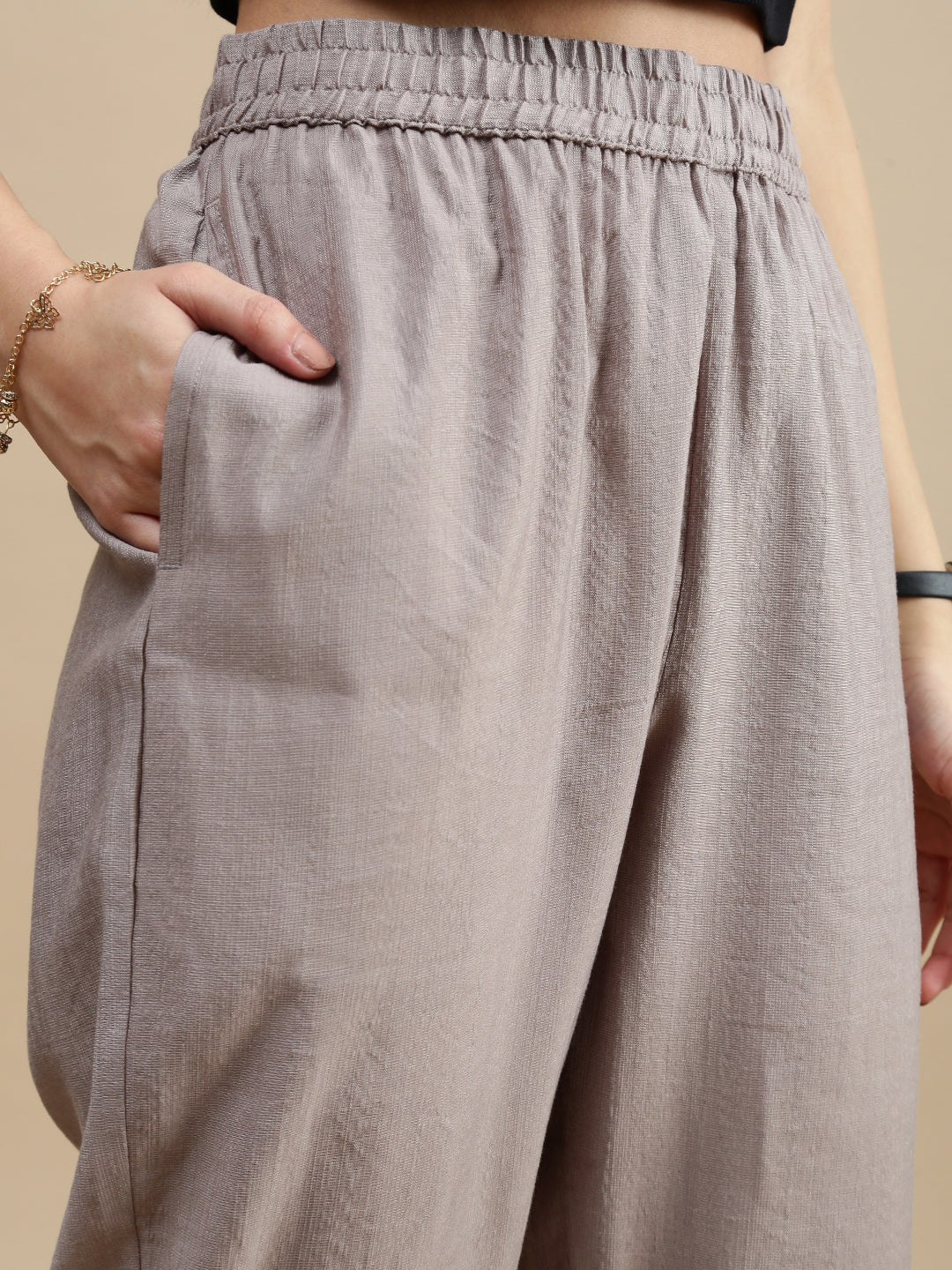 Women Copper Festive Pants - Image 5