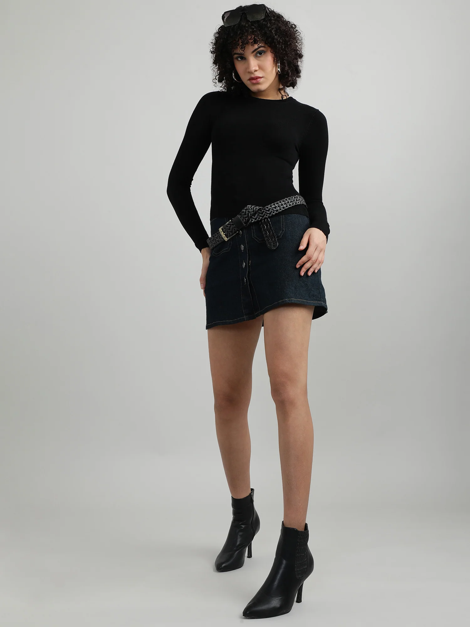 Women Cotton Black Comfy T Shirt - Image 2