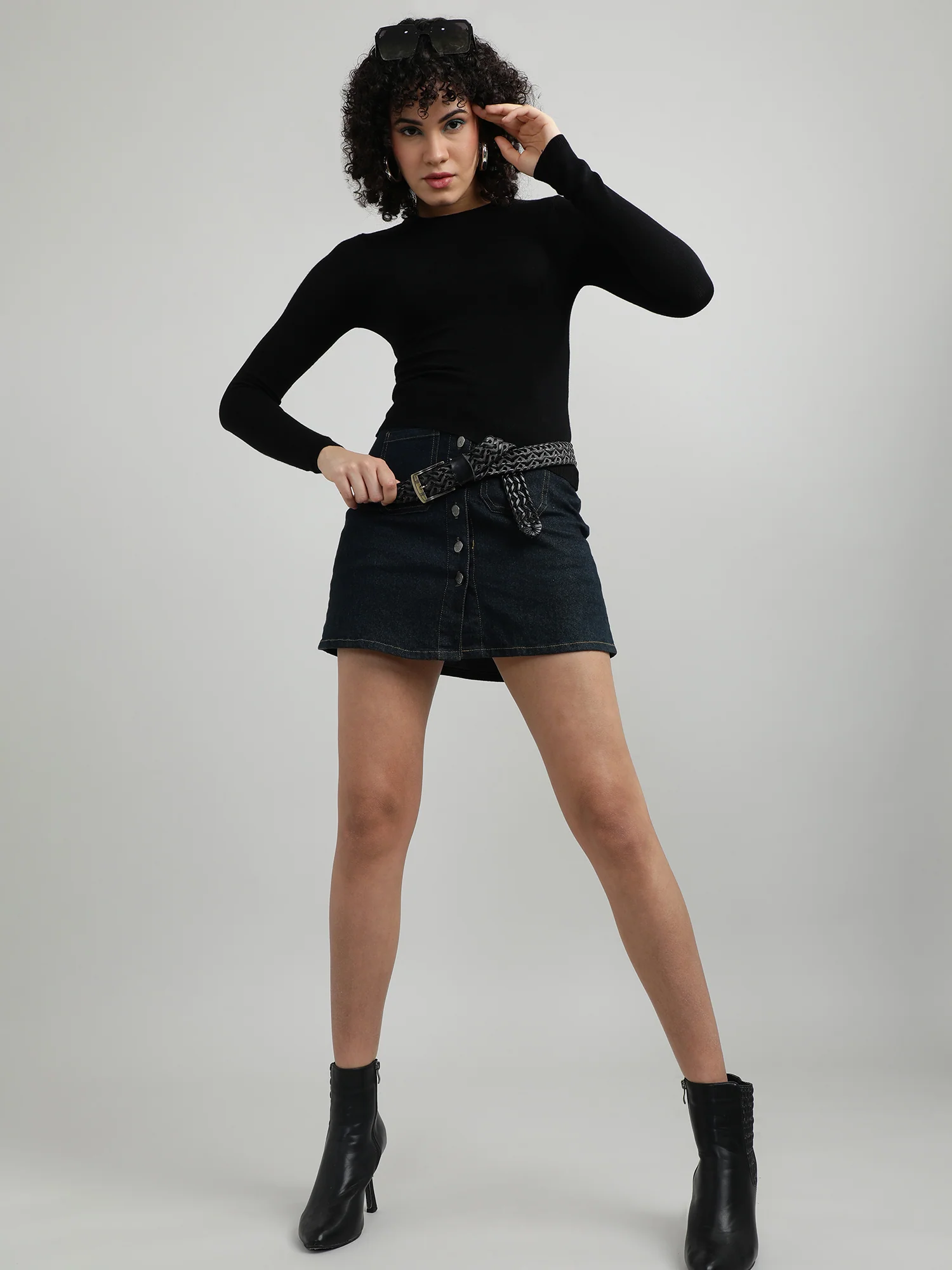 Women Cotton Black Comfy T Shirt - Image 9