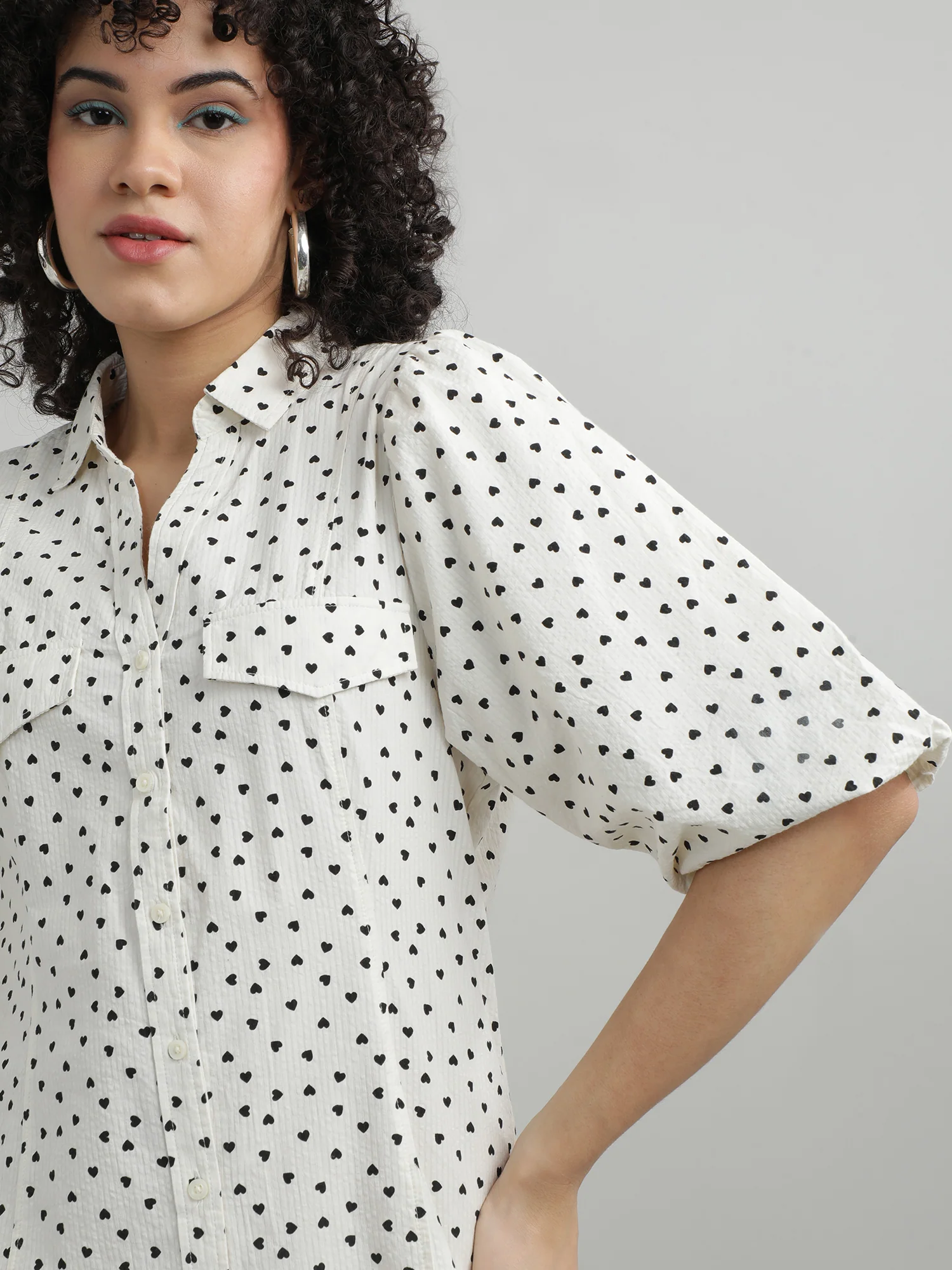 Women Cotton Cream Dress - Image 8