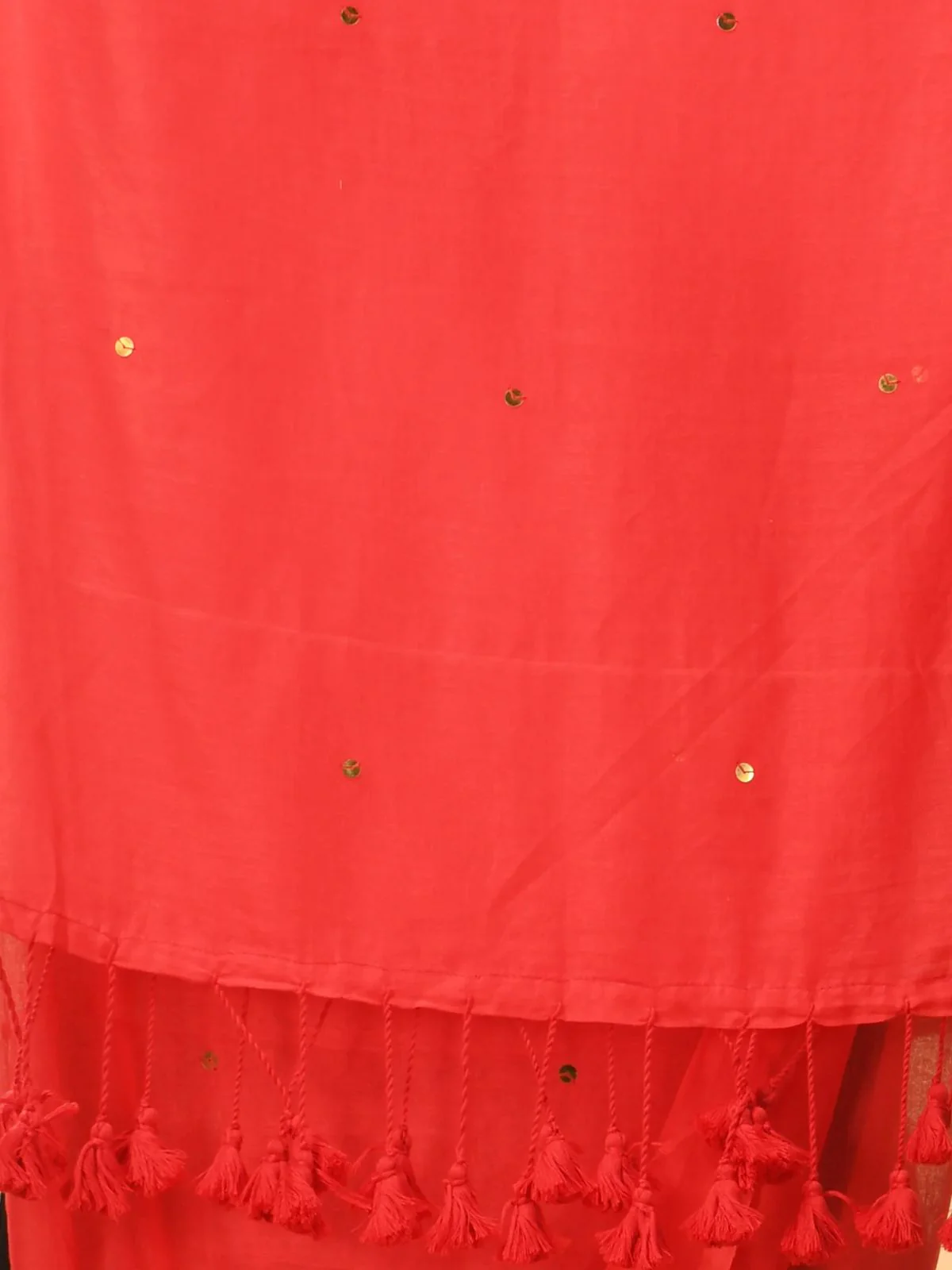Women Cotton Sequence Saree - Image 4