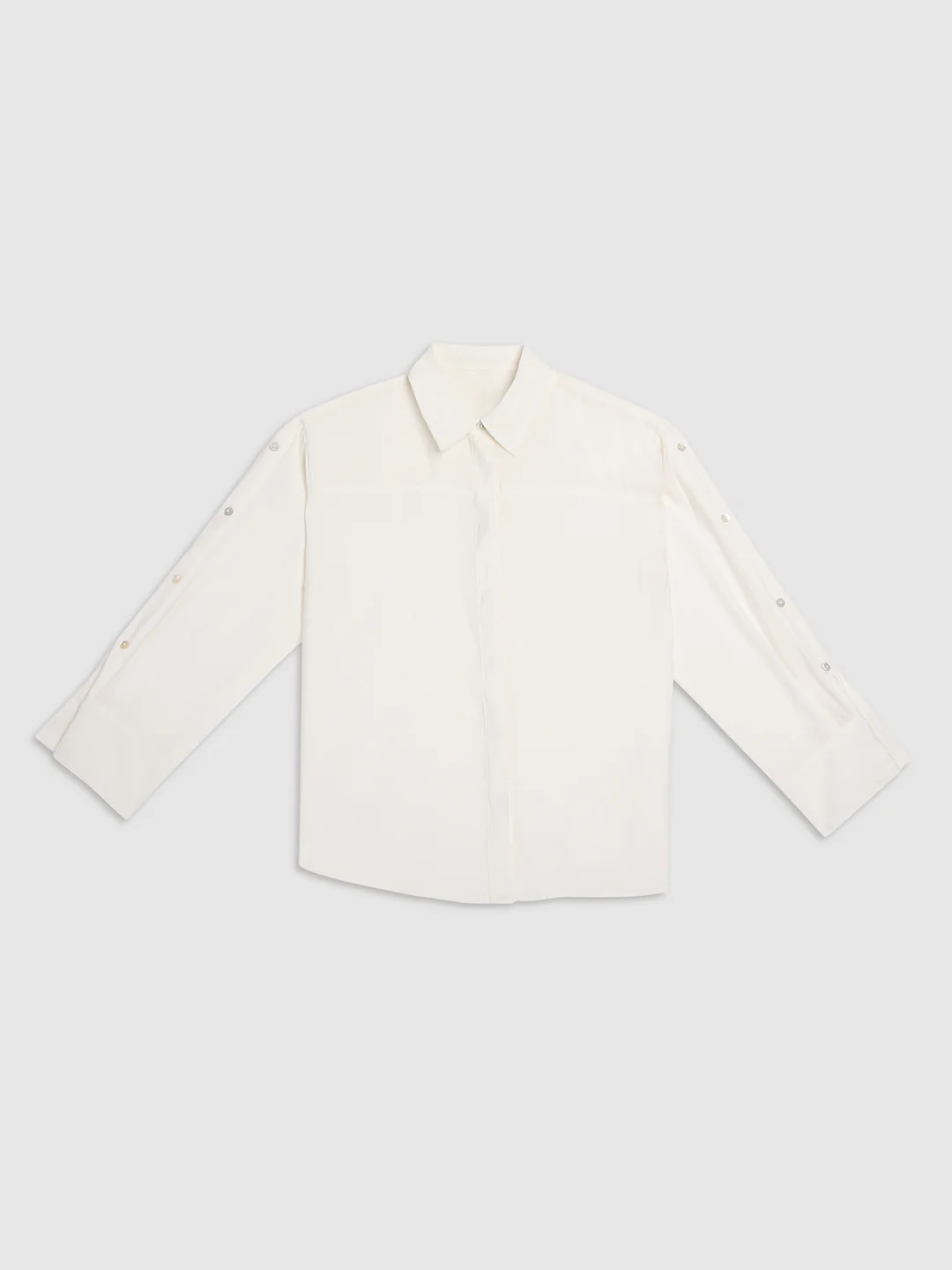 Women Cream Comfort Fit Shirt - Image 7
