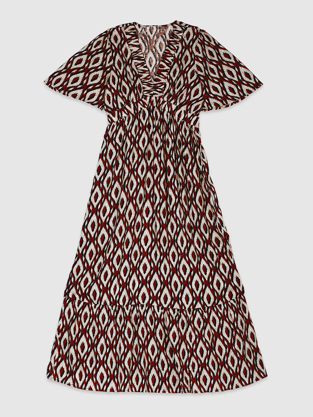 Women Cream Regular Fit Dress - Image 7