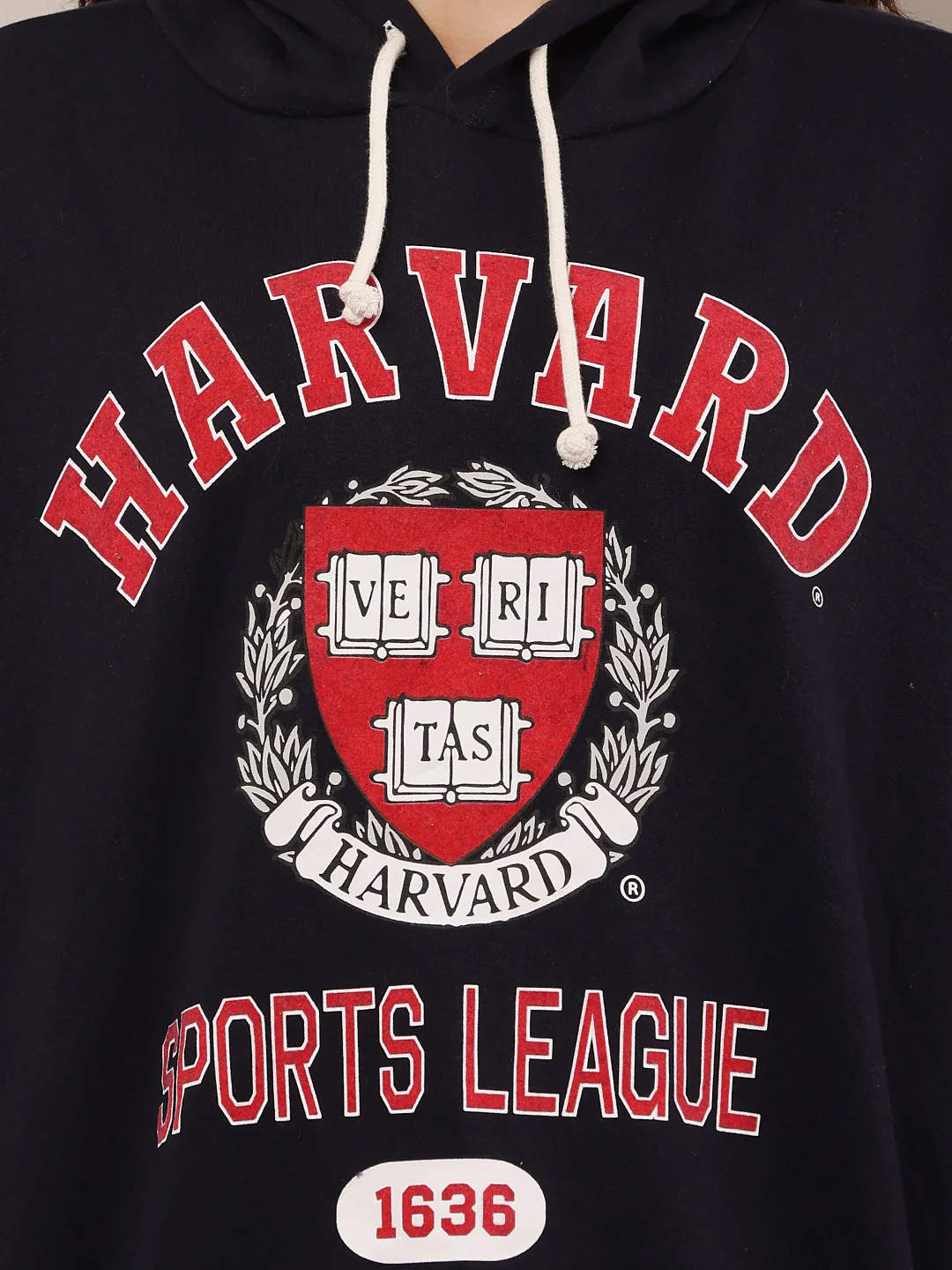 Women Dark Blue Hooded Sweatshirt - Image 5