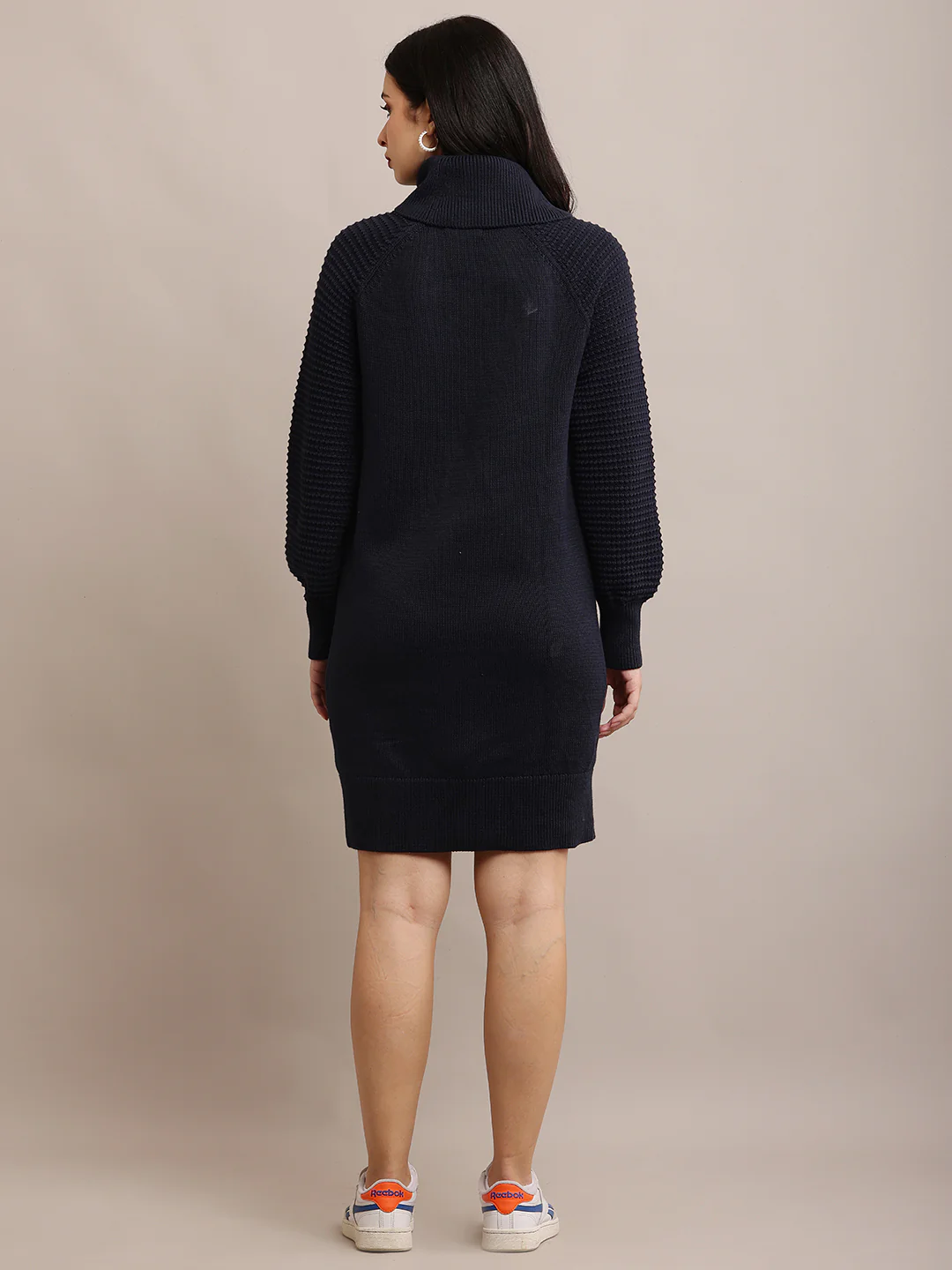 Women Dark Blue Straight Dress - Image 4
