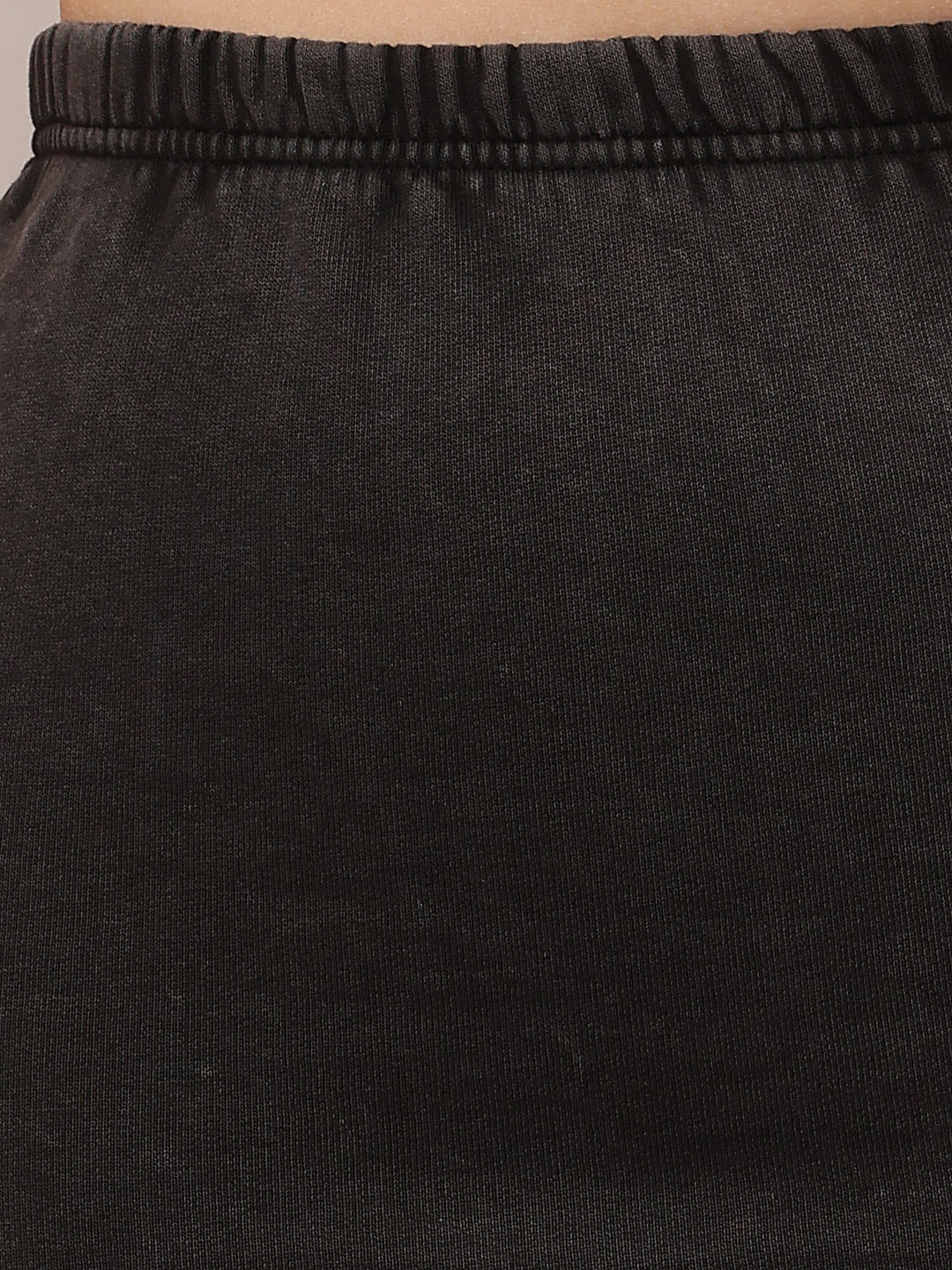 Women Dark Grey Elastic Waist A-Line Maxi Skirt - Image 5