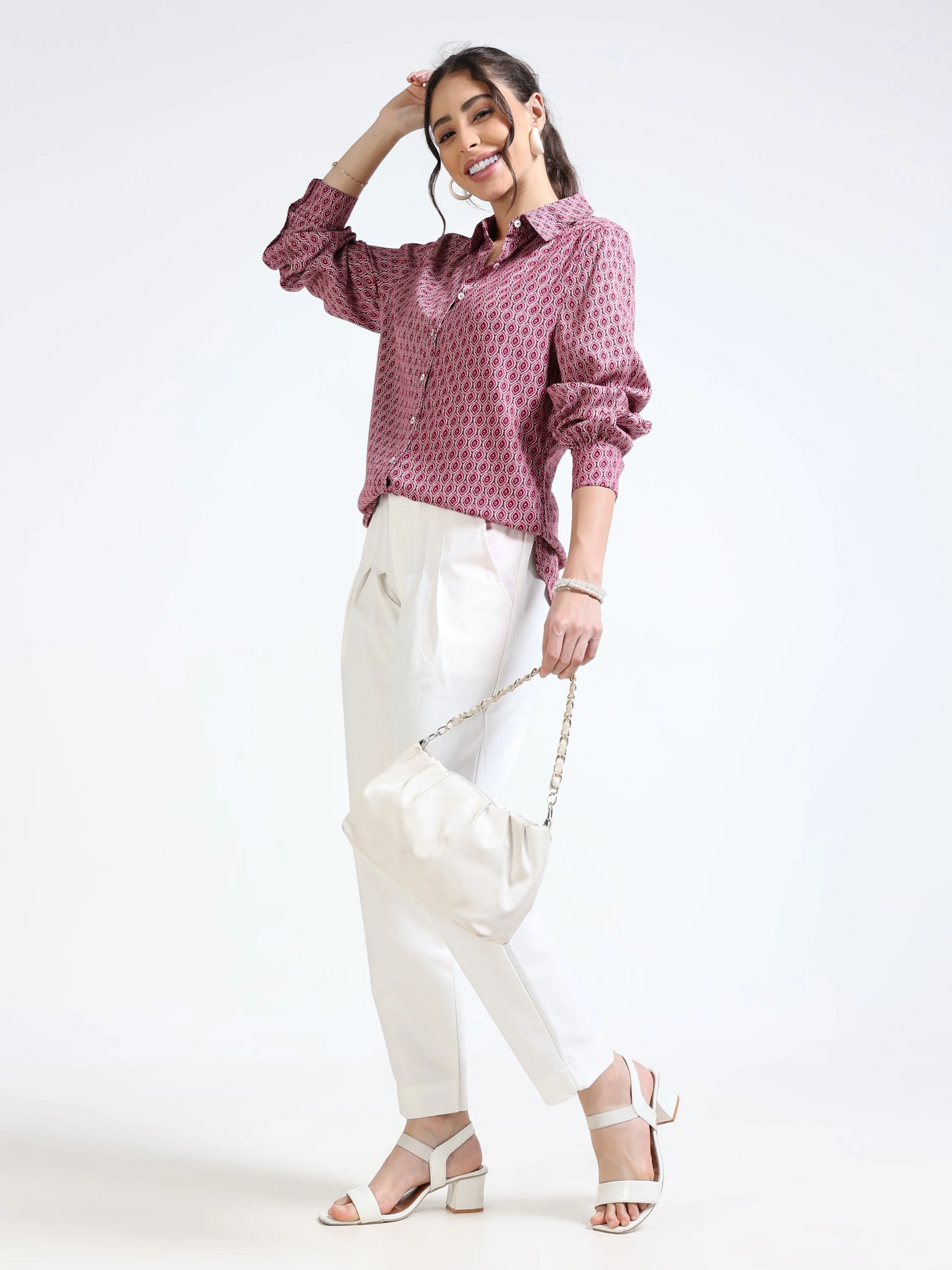 Women Printed Regular Fit Shirt - Image 6