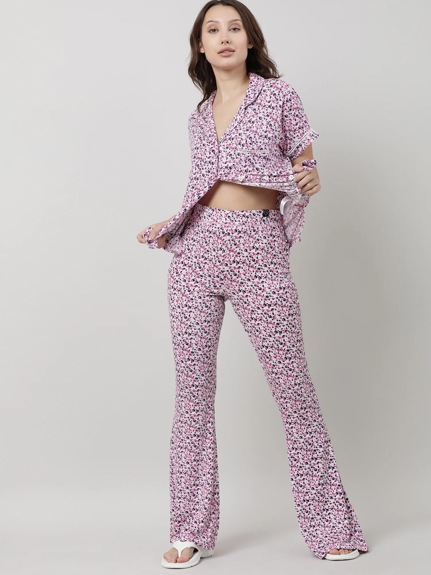 Women Flared Bottom Lounge Pants - Image 7