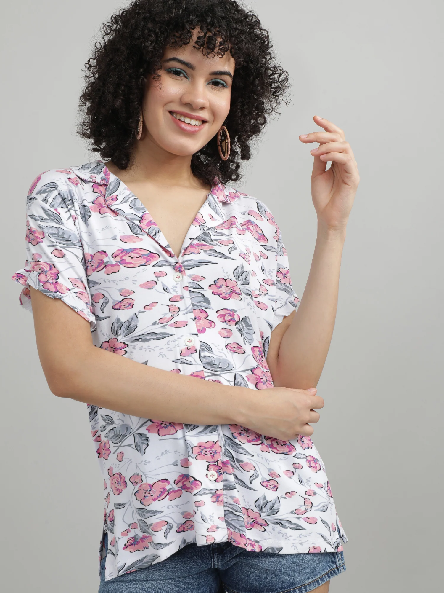 Women Floral Relaxed Fit Sleepwear - Image 4