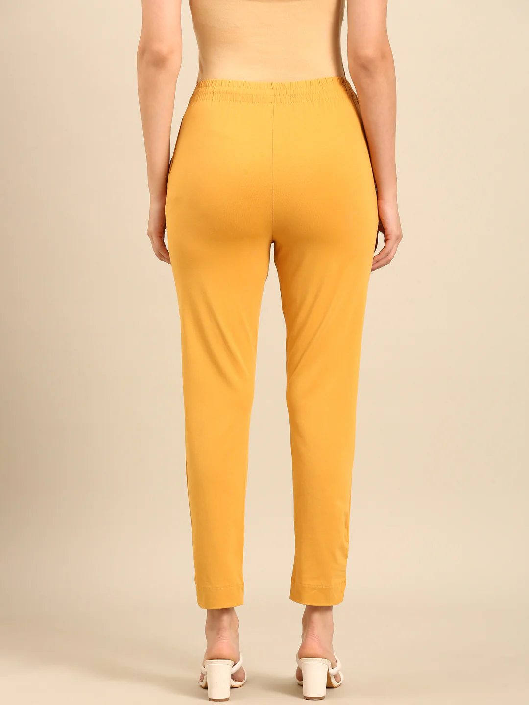 Women Gold Casual Pants - Image 4