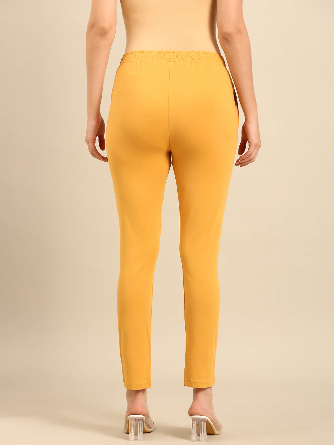 Women Gold Casual Pants - Image 4