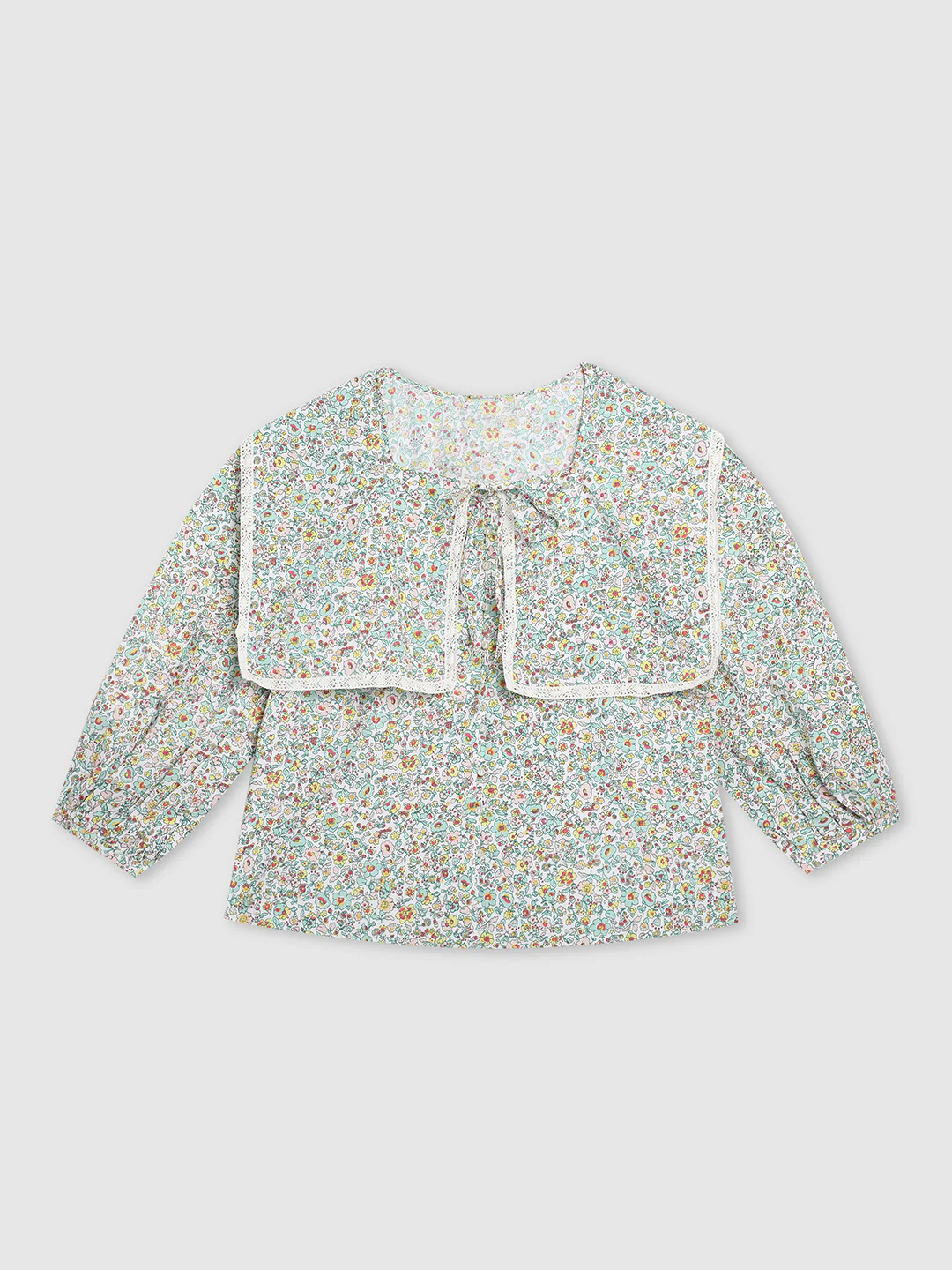 Women Green Printed A-Line Tops - Image 7