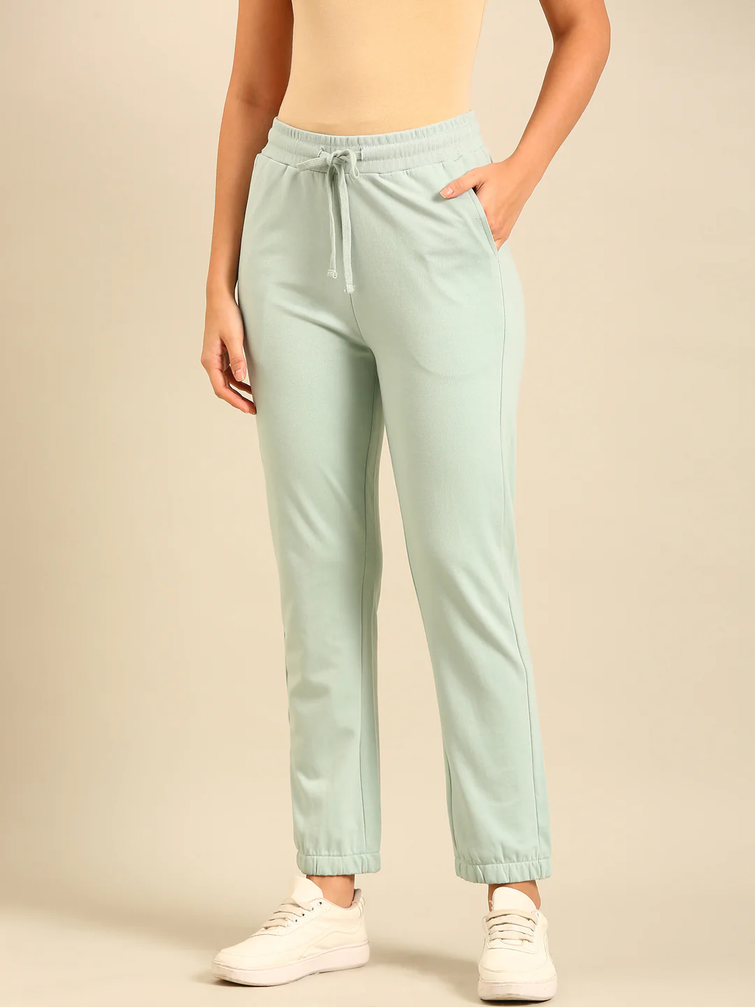 Women Green Casual Jogger - Image 3
