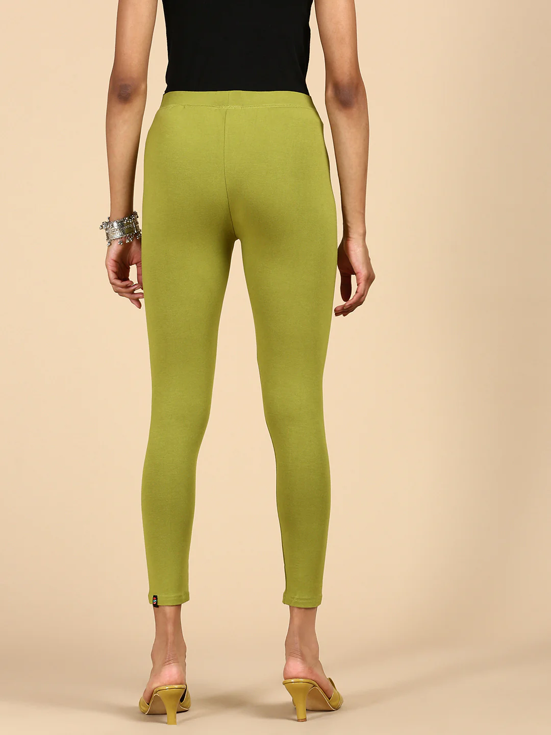 Women Green Casual Leggings - Image 3