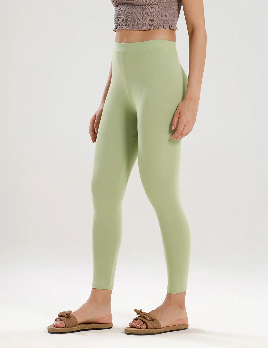 Women Green Casual Leggings - Image 2