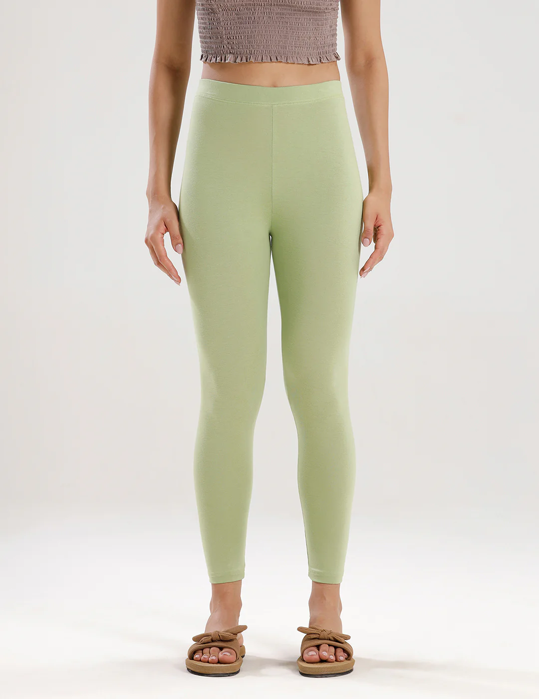 Women Green Casual Leggings - Image 3