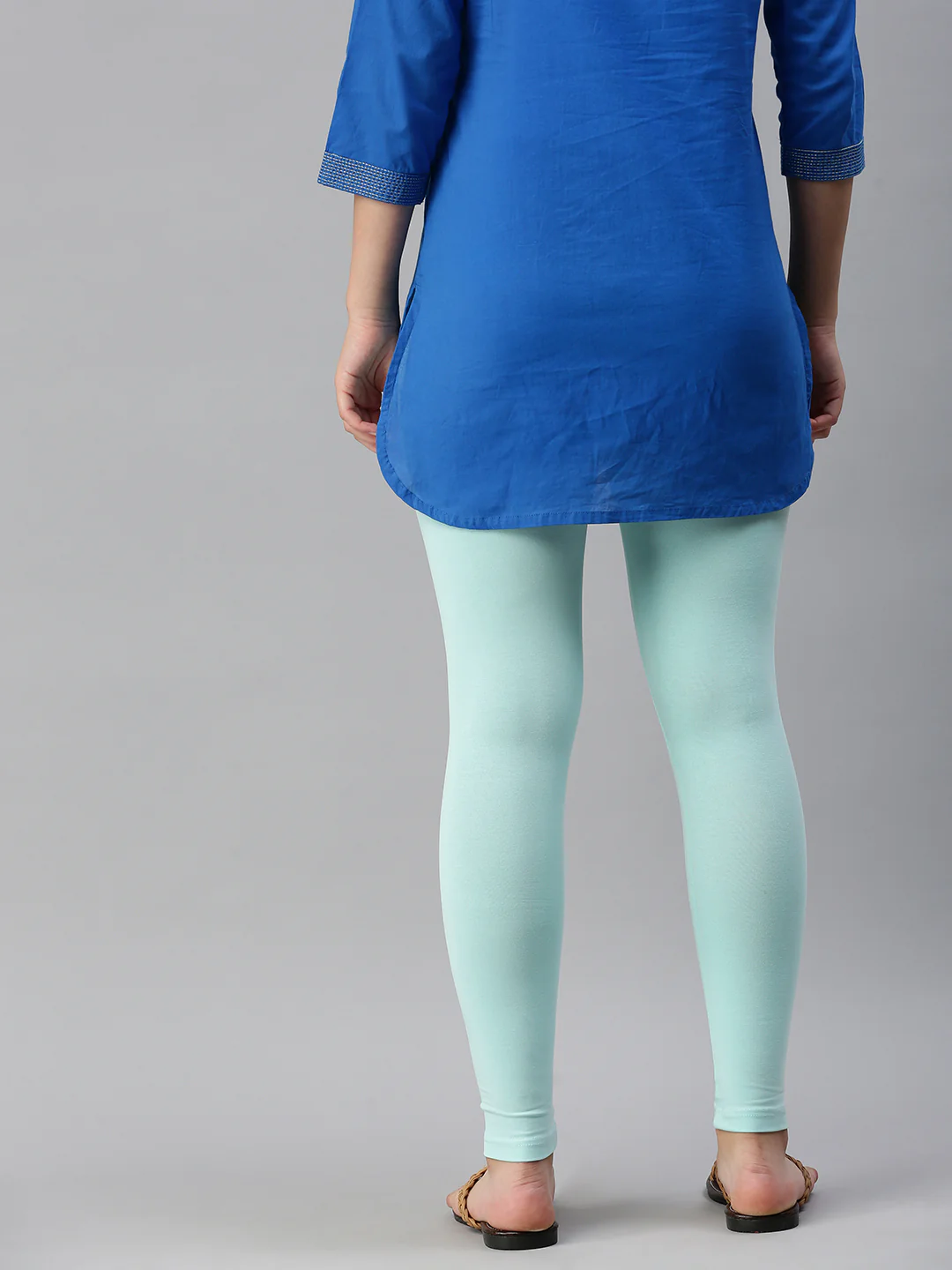 Women Green Casual Leggings - Image 4