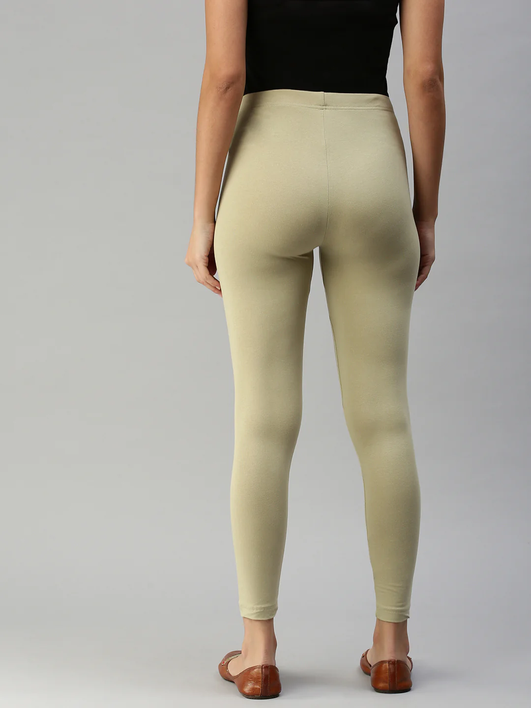 Women Green Casual Leggings - Image 5