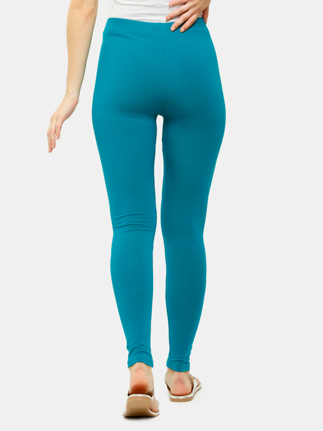 Women Green Casual Leggings - Image 4