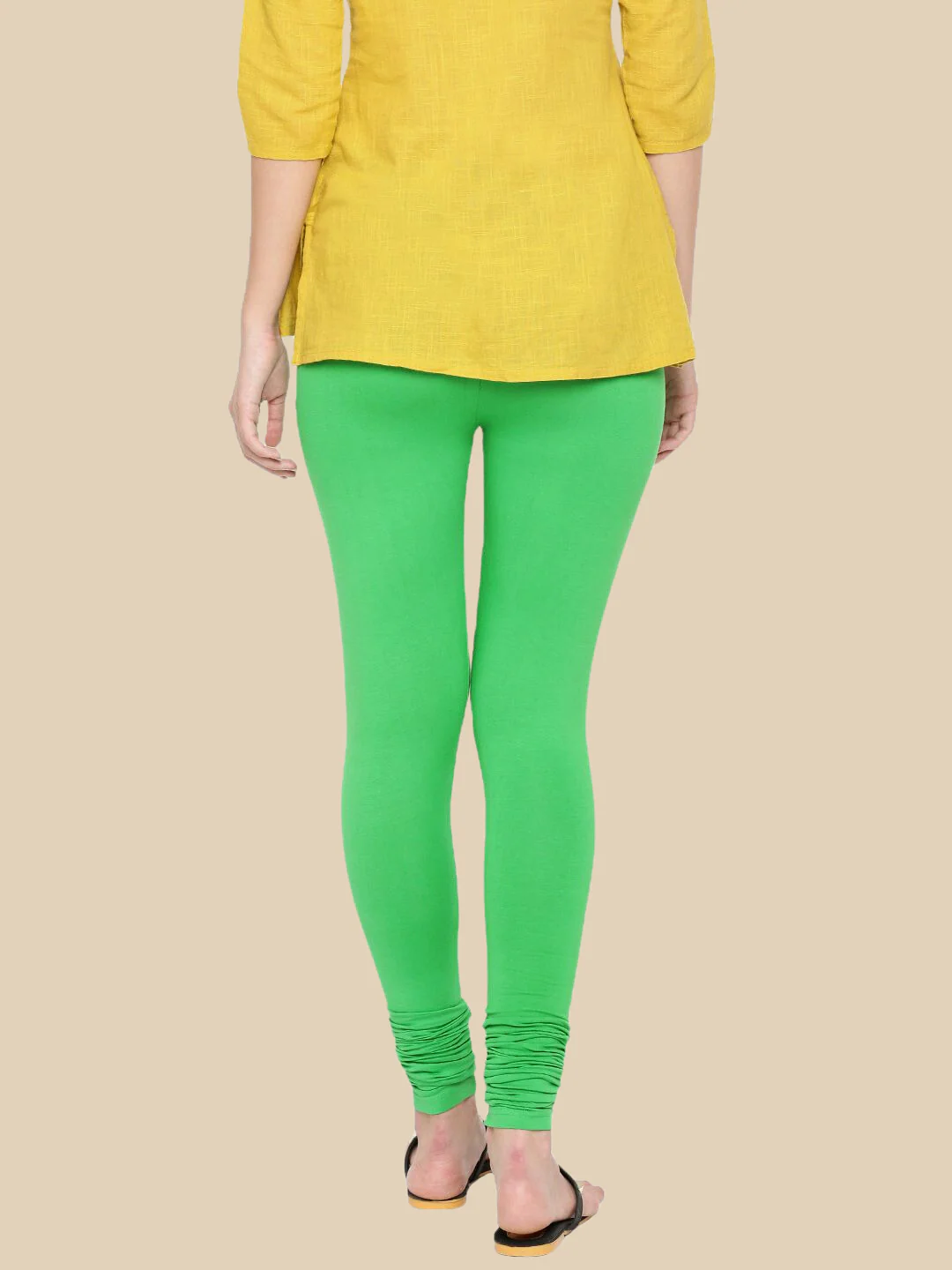 Women Green Casual Leggings - Image 4
