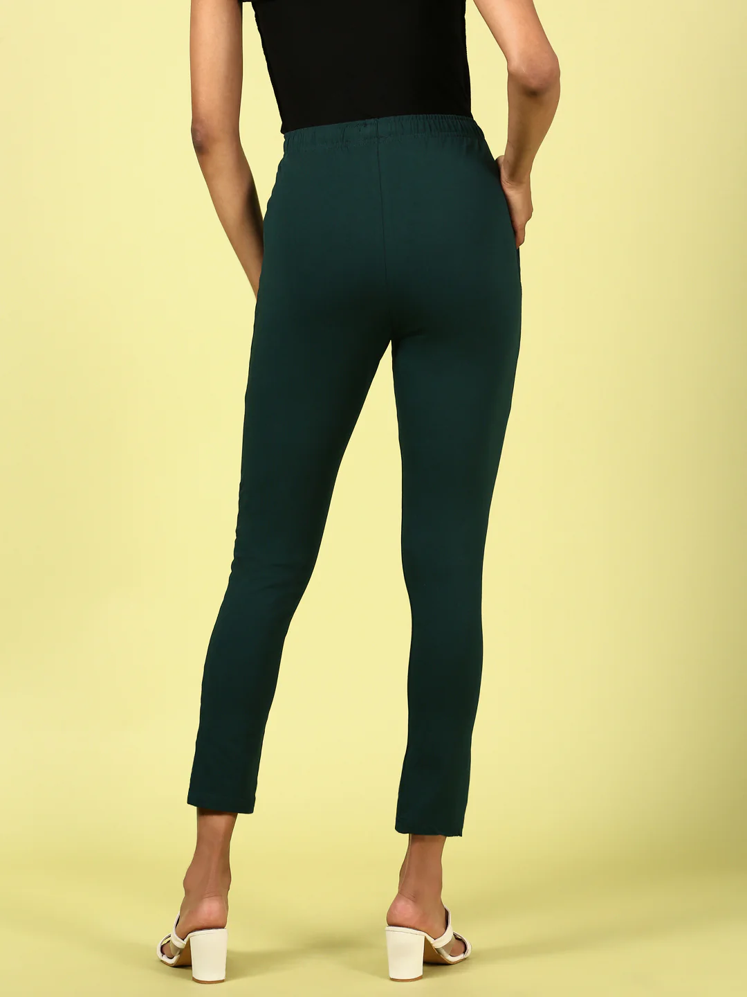 Women Green Casual Pants - Image 3