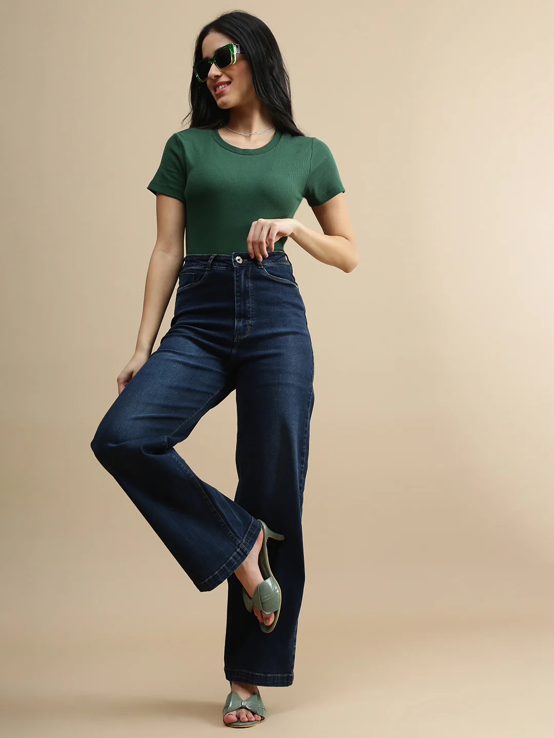 Women Green Casual Top - Image 5