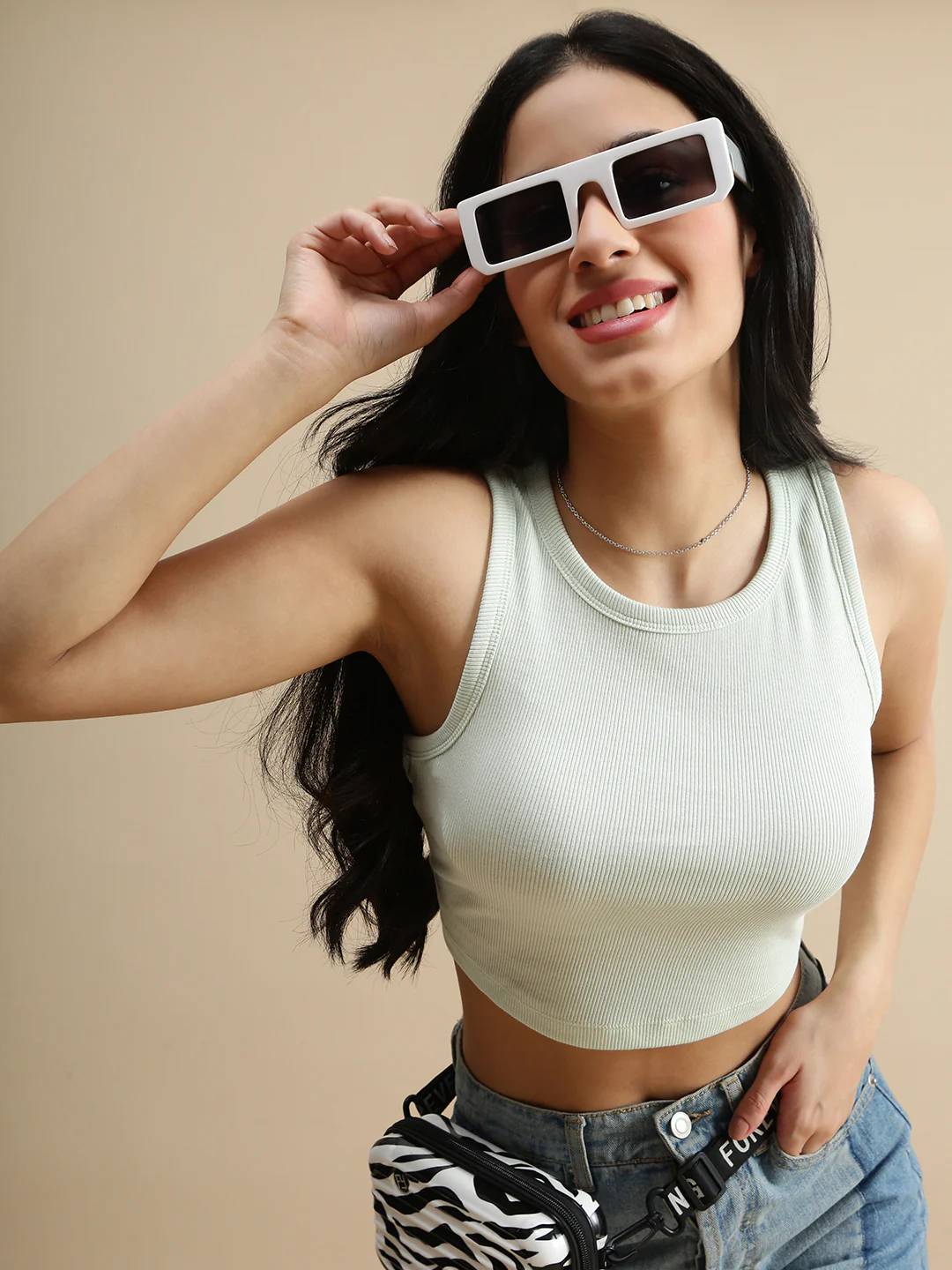Women Green Casual Top