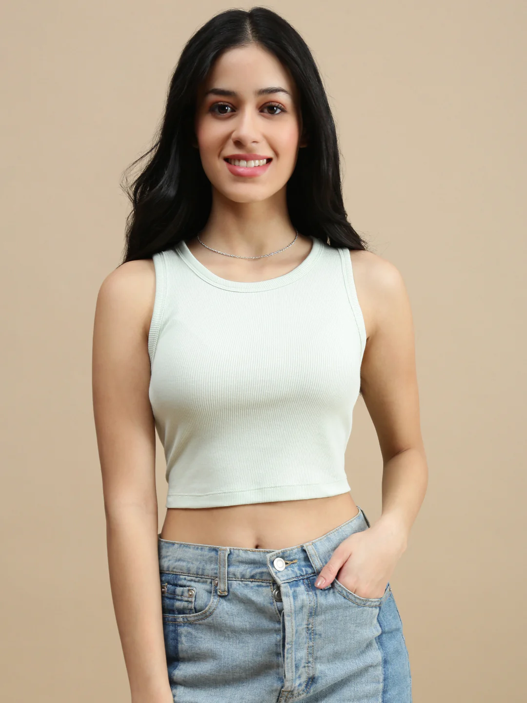 Women Green Casual Top - Image 2