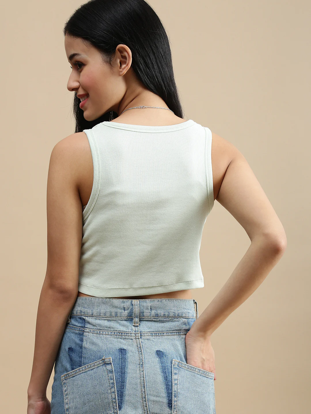 Women Green Casual Top - Image 3