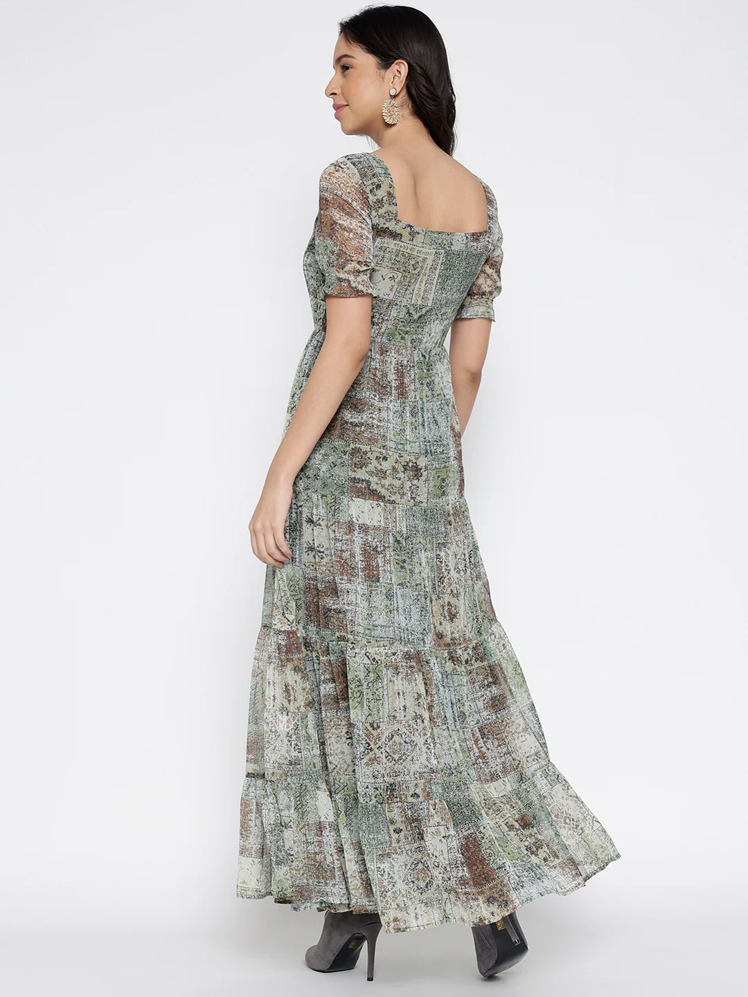 Women Green Miles Of Style Maxi Dress - Image 2