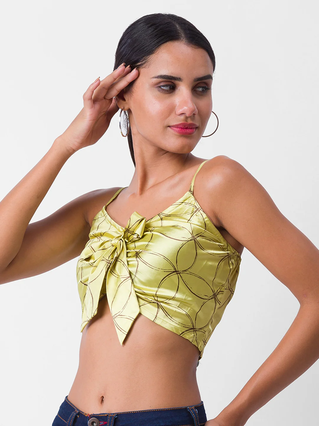 Women Printed Crop Top - Image 4