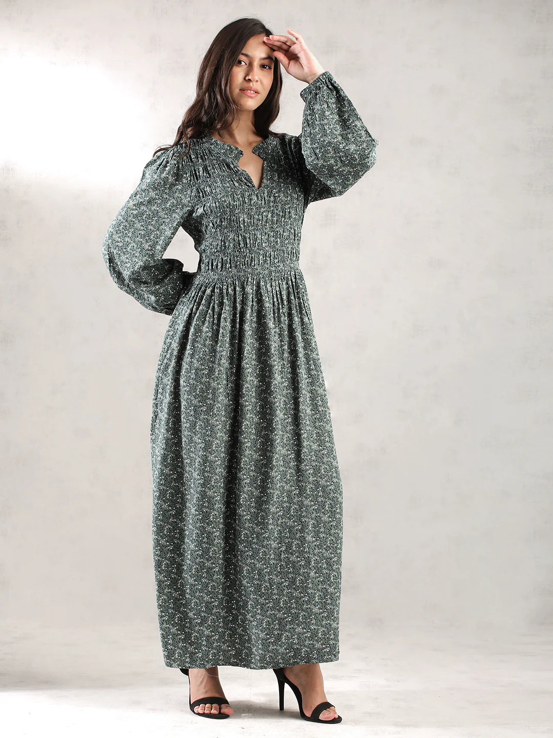 Women Green Regular Fit Dress - Image 3