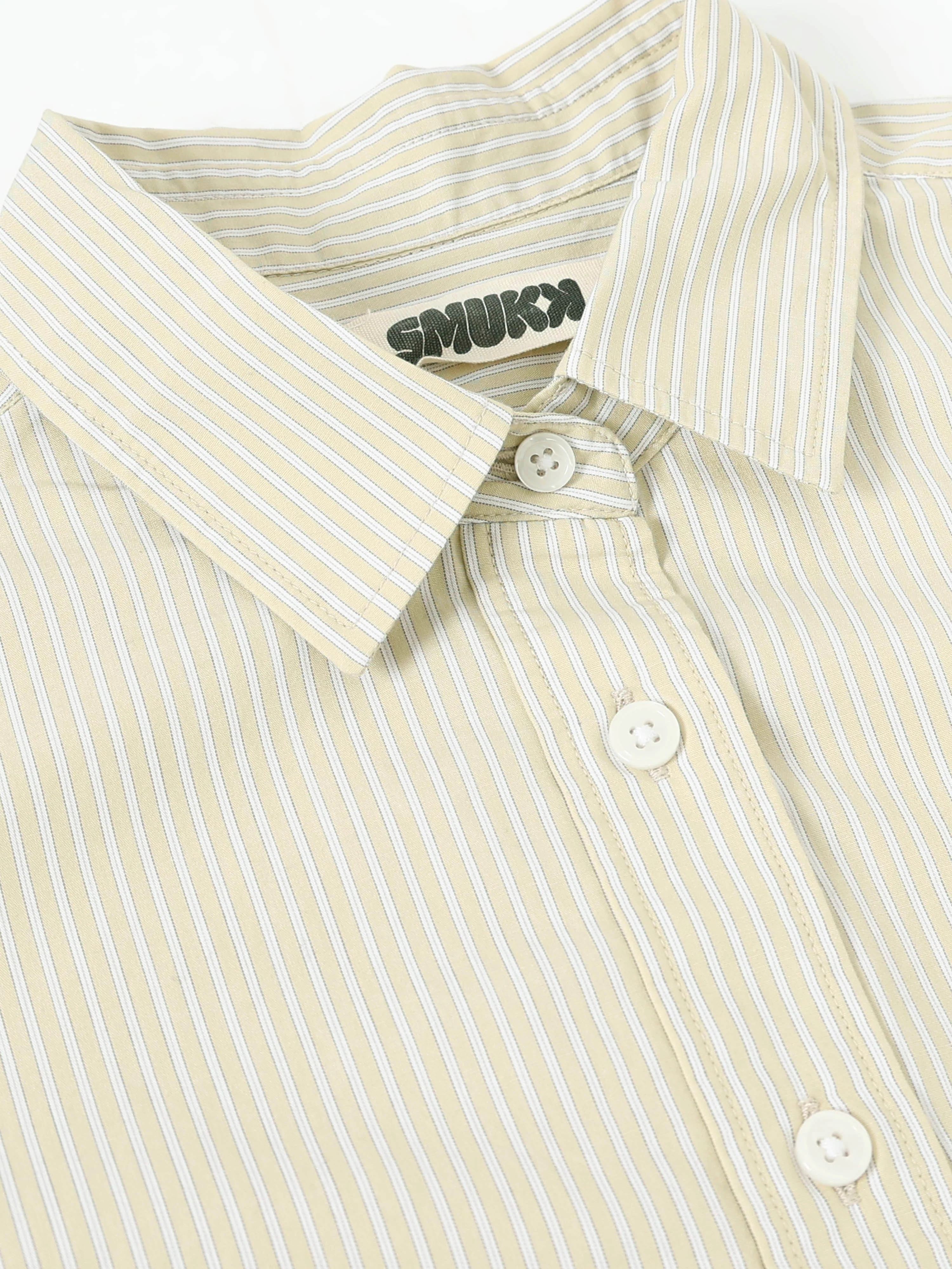 Women Green Stripe Shirt - Image 8