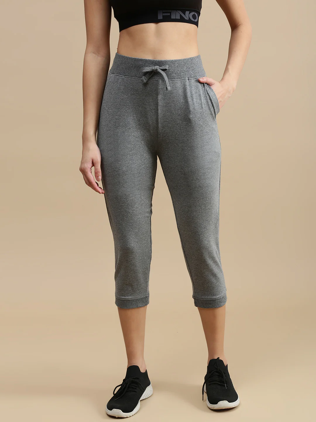 Women Grey Athleisure Pants