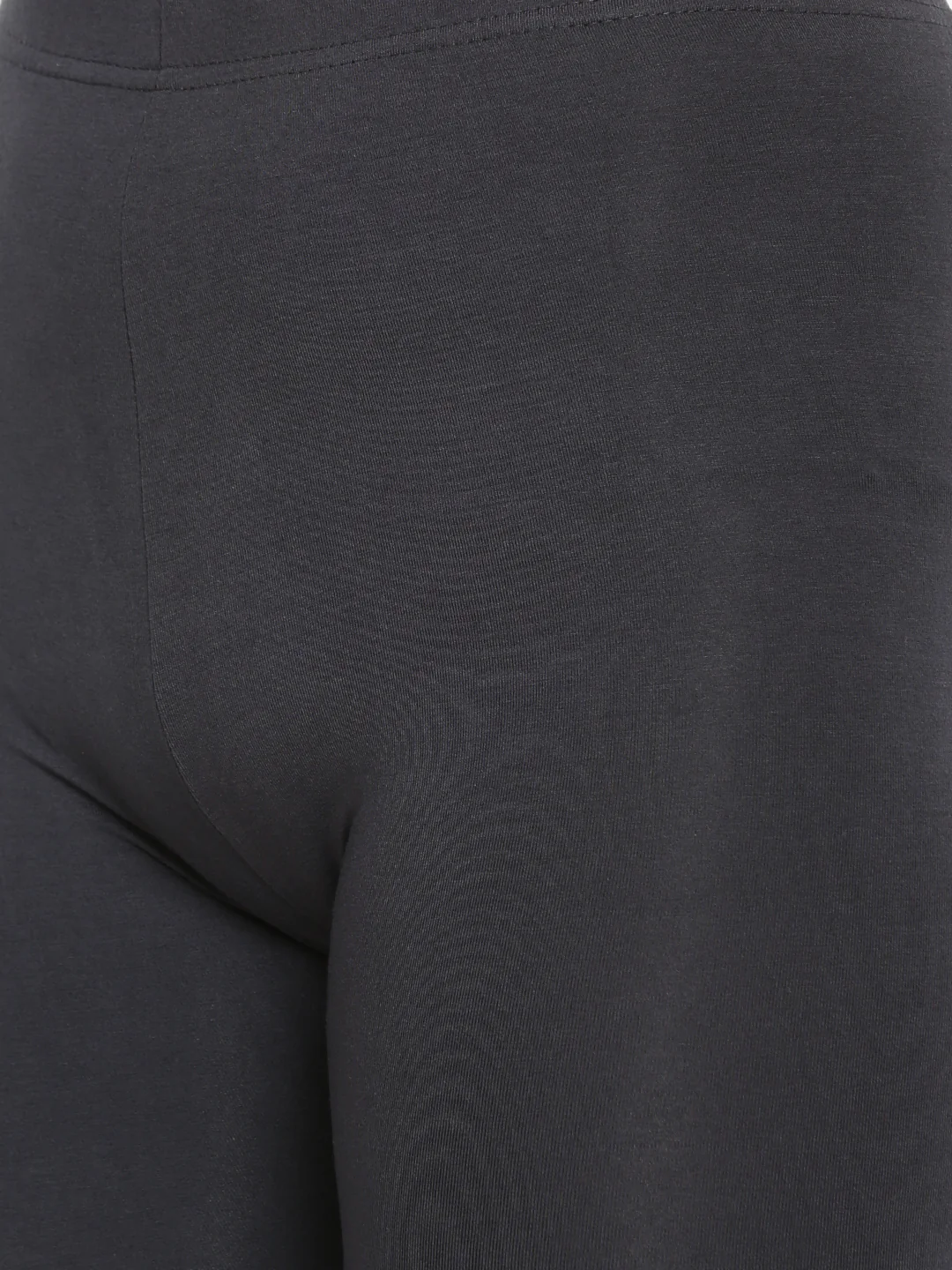 Women Grey Casual Leggings - Image 4