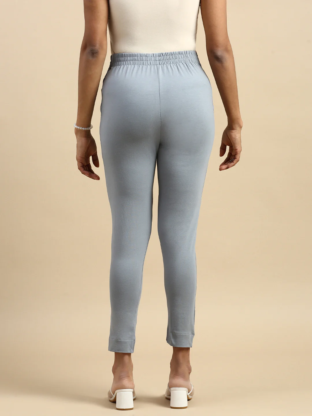 Women Grey Casual Pants - Image 5