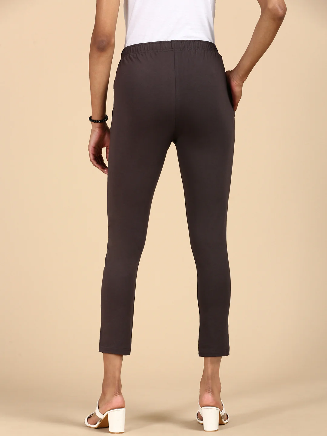 Women Grey Casual Pants - Image 4