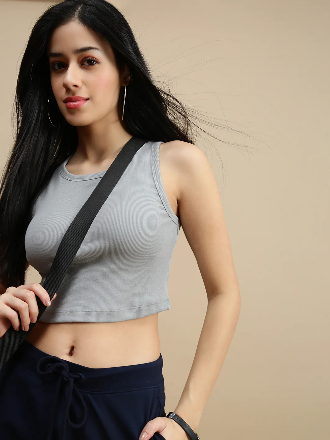 Women Grey Casual Top - Image 3