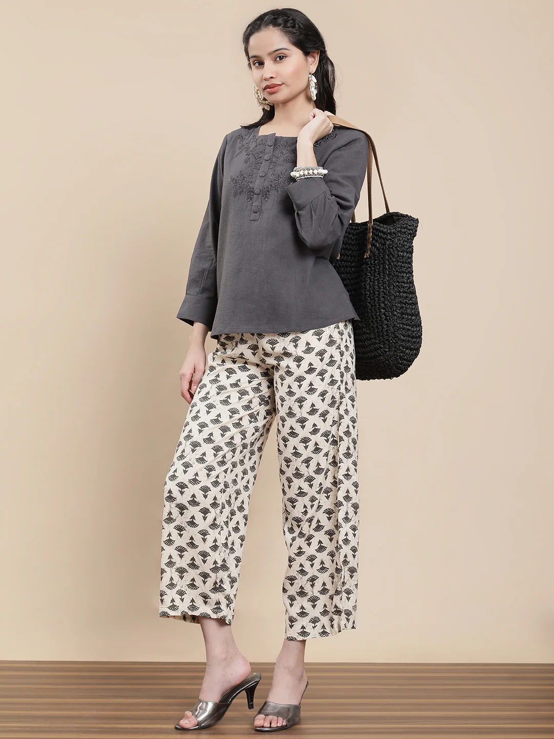 Women Grey Casual Top - Image 5