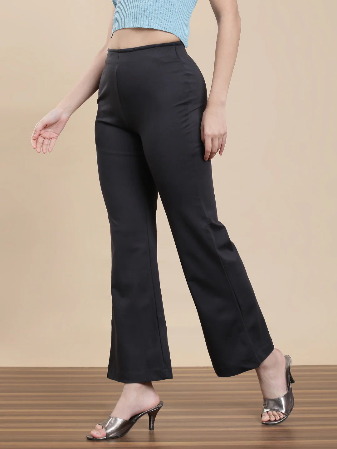 Women Grey Casual Tregging - Image 2